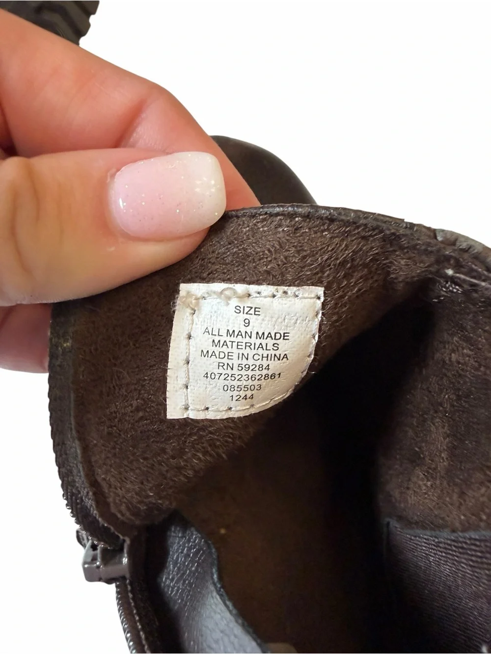 The Children's Place Brown Kids Ankle Boot with Side Zipper
